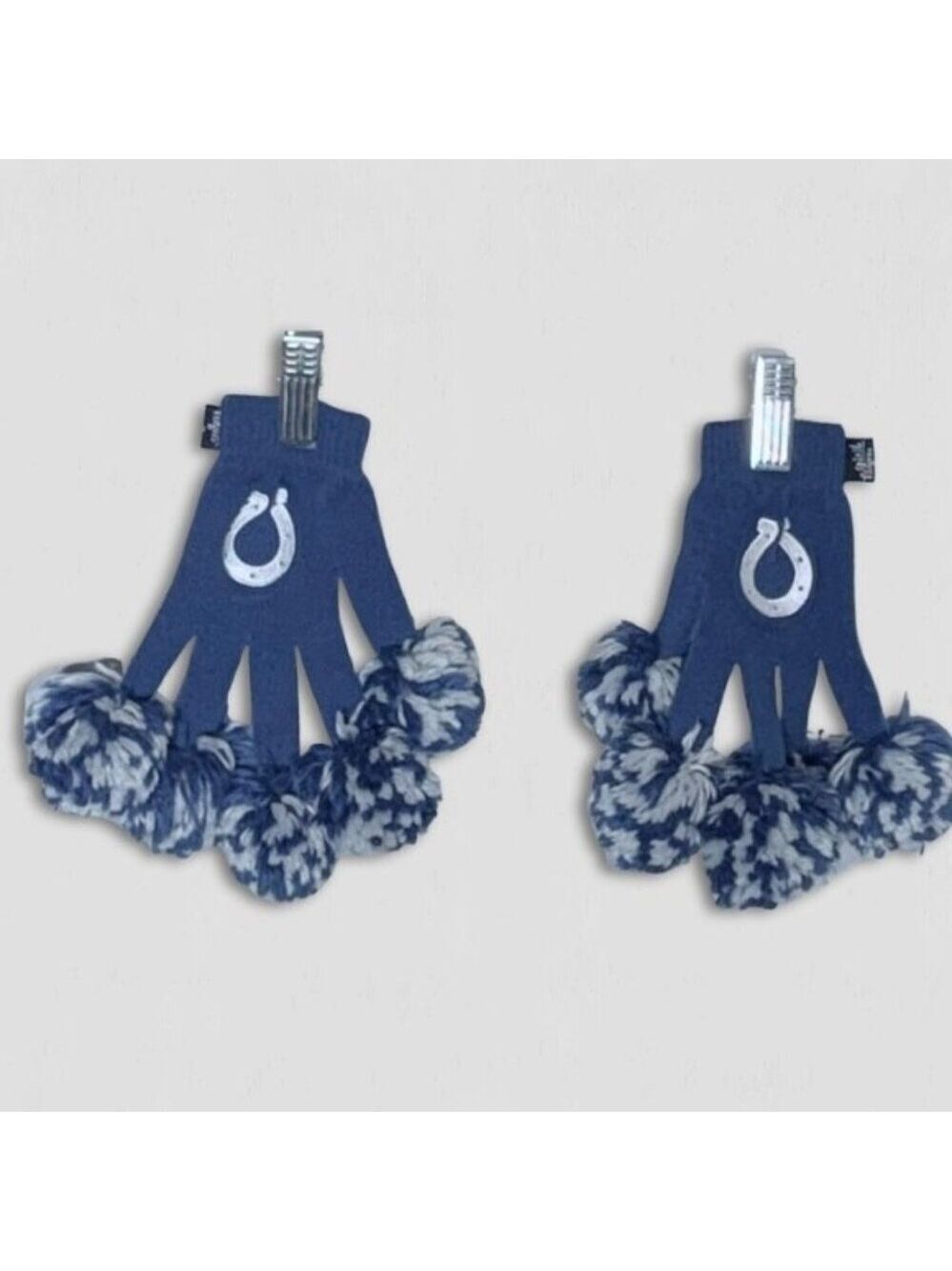 NFL Indianapolis Colts Spirit Fingers Gloves Pom Poms Blue/White